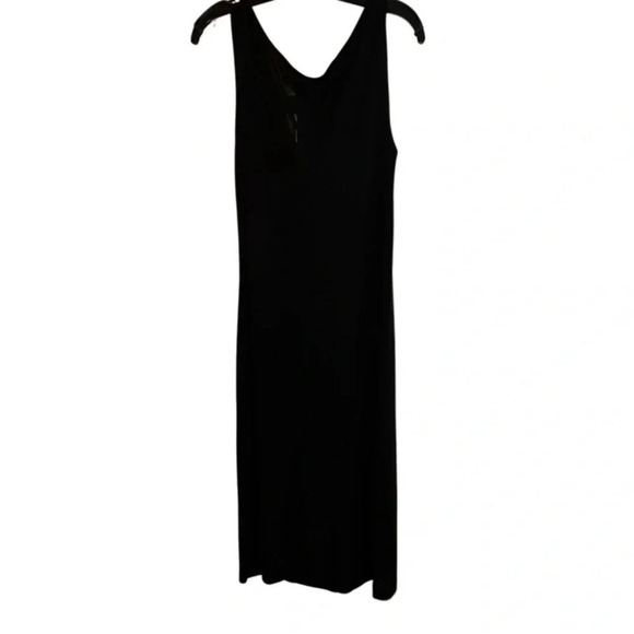 Lauren Ralph Lauren Black Sleeveless VNeck Maxi Dress Size Medium - Picture 5 of 6